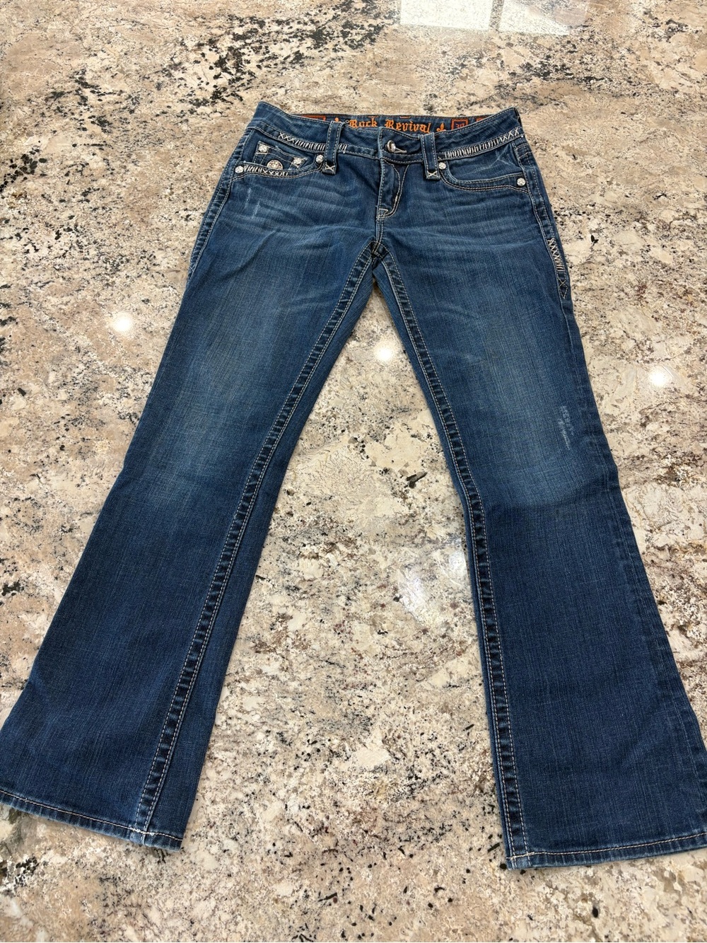 Rock Revival Dark Blue Boot Cut Jeans